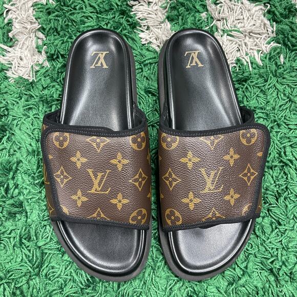 Louis Vuitton LV Monogram Miami Mule Slide Sandals size LV 9 Fits US 10 No Box main image 5